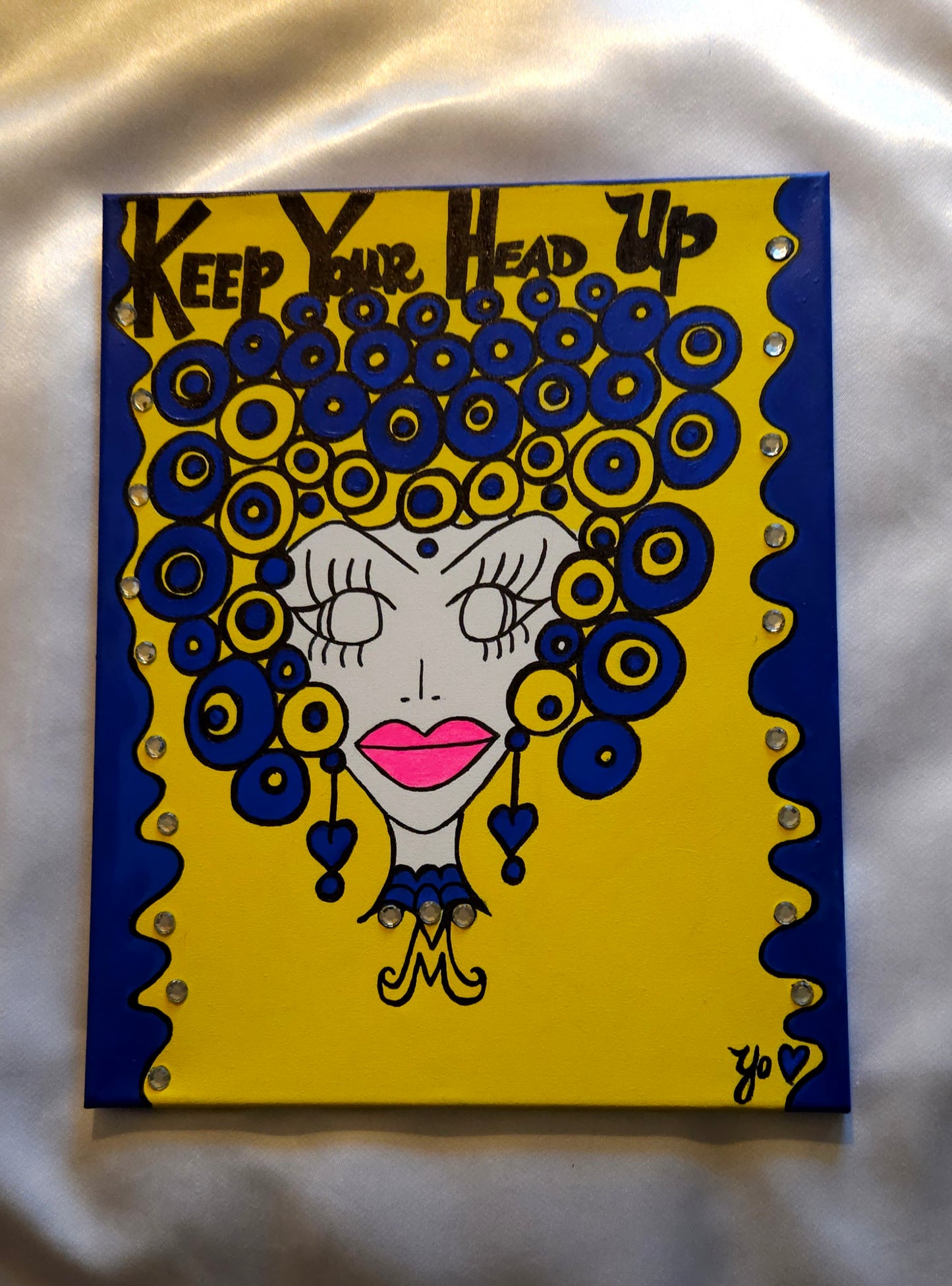 Be-Dazzled Lady, ("12x16") Painting on canvas (SOLD)