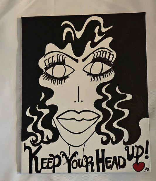 "Keep Your Head Up" Painting "16x20" inch