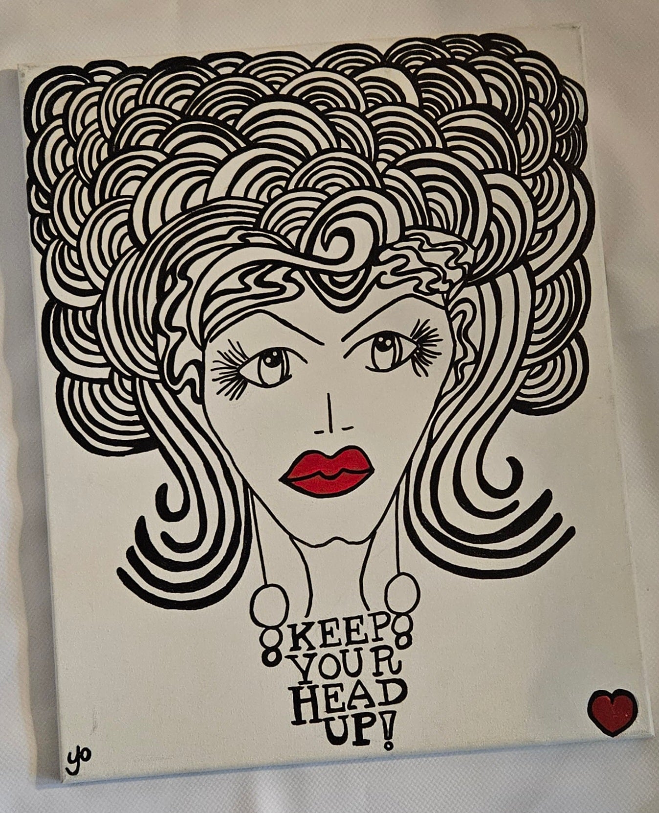 "Keep Your Head Up" Picture "16x20" inch