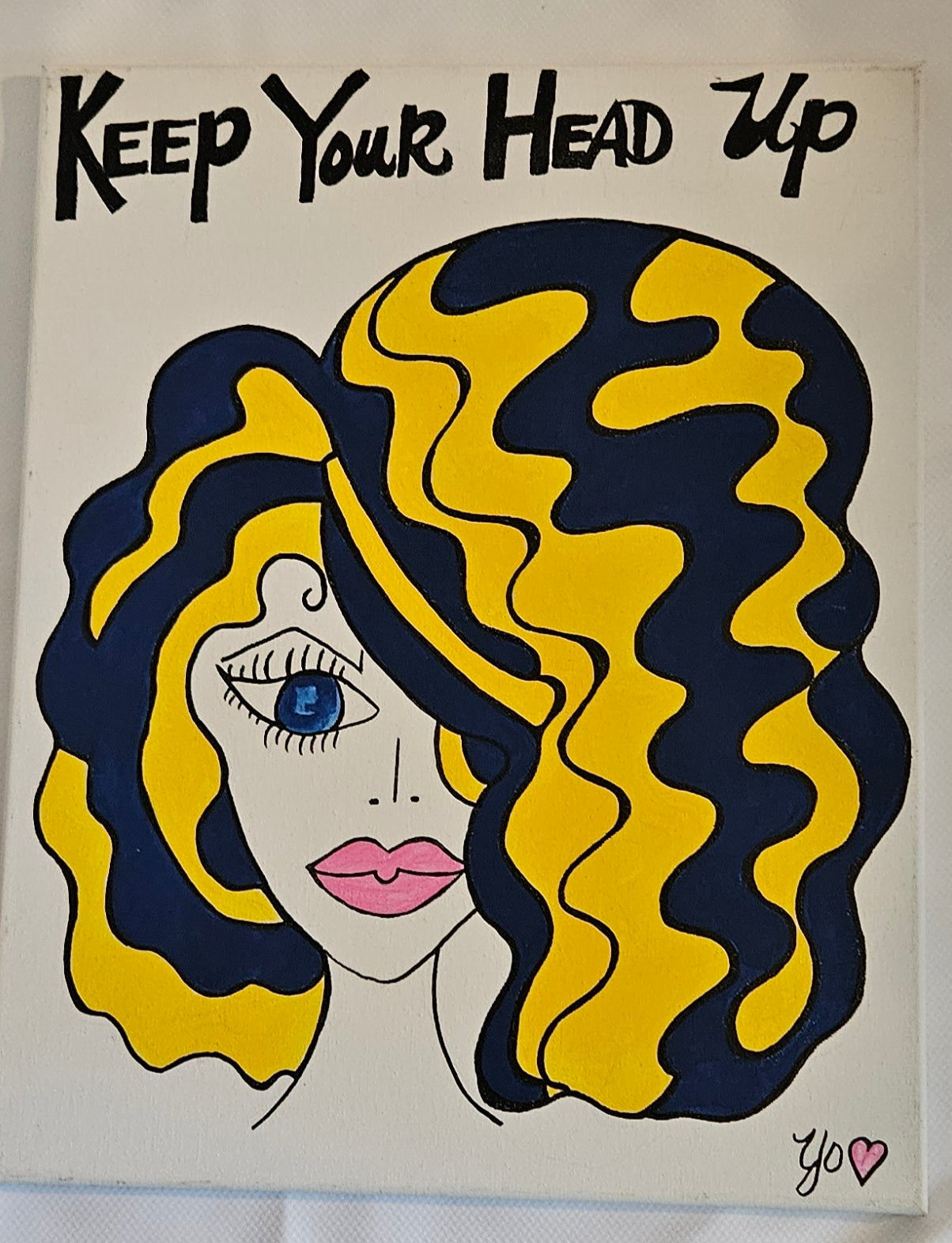 "Keep Your Head Up" Painting "16x20" inch