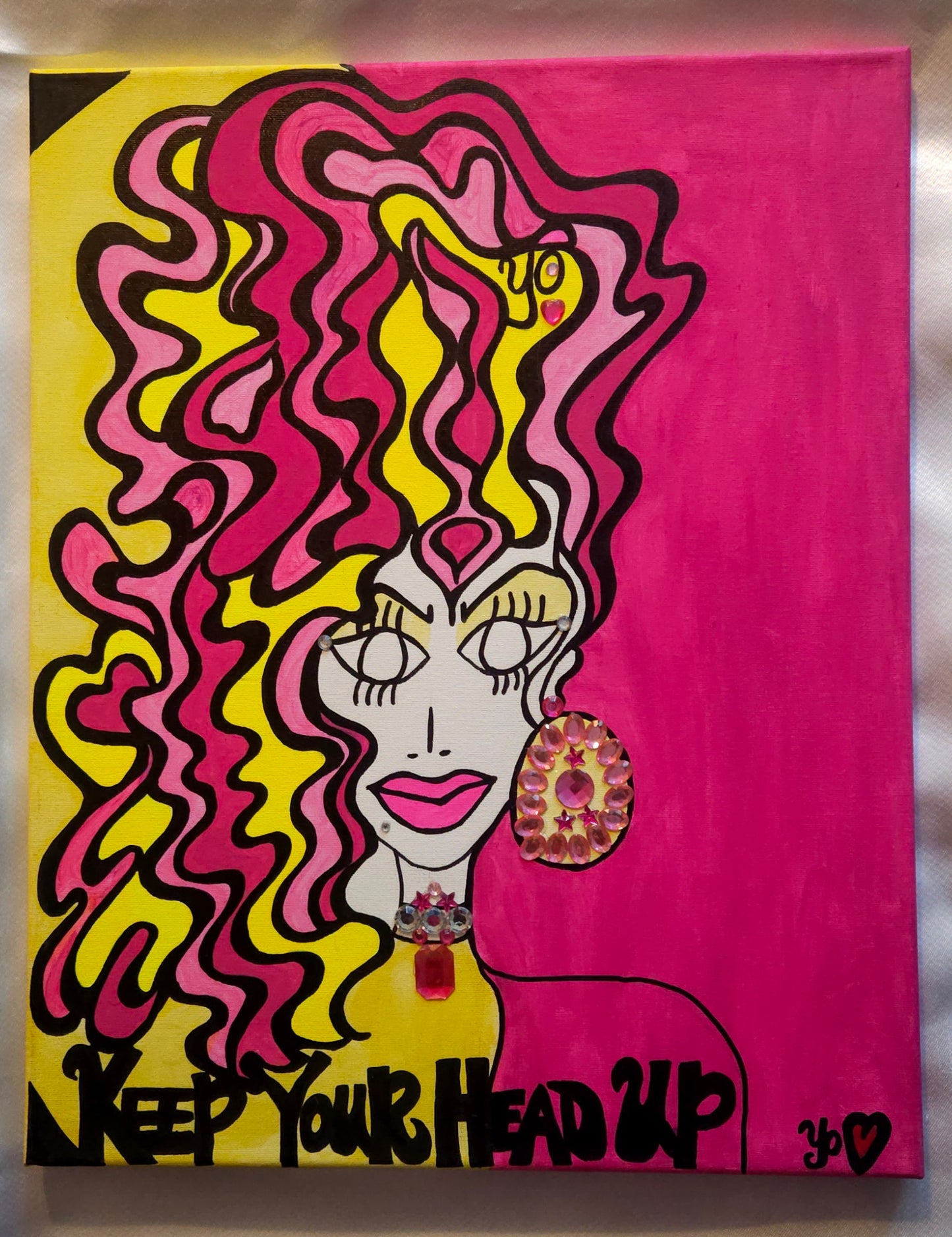 Original Be-Dazzled Lady "16x20" Painting on canvas